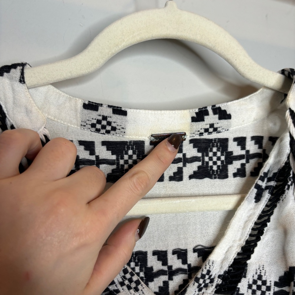 Dodo Bar Or Miguel Top – Black & White – Size S - Picture 5 of 10